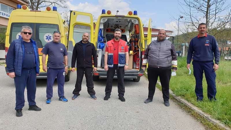 Υγειονομικός εξοπλισμός παραδόθηκε στο ΕΚΑΒ Γρεβενών