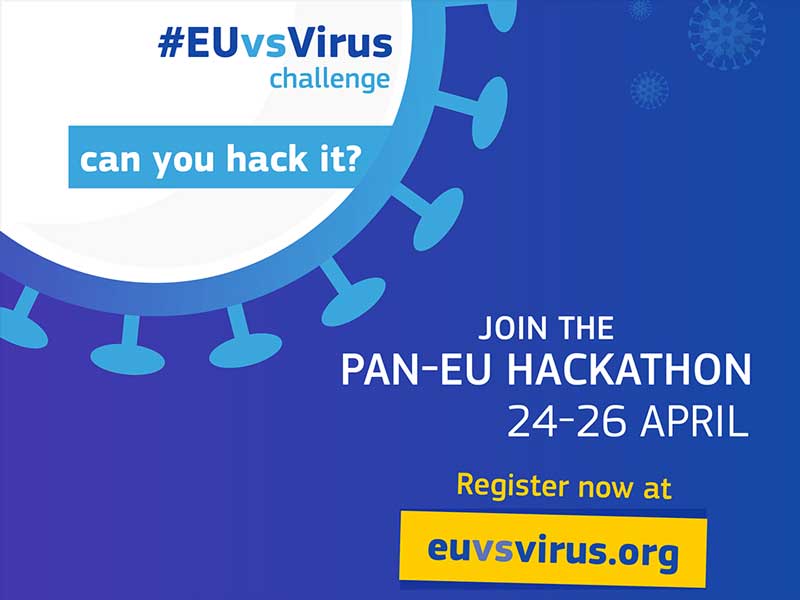 EUvsVirus Hackathon για την ανάπτυξη καινοτόμων λύσεων που θα αντιμετωπίσουν τις προκλήσεις που σχετίζονται με τον κορωναϊό