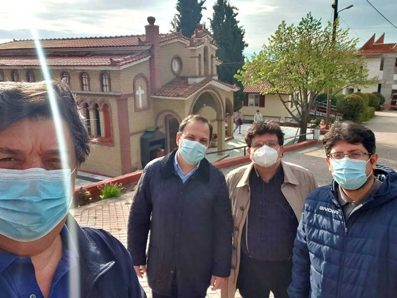 Επίσκεψη στο Γηροκομείο Κοζάνης από τον Ιατρικό Σύλλογο Κοζάνης και τον υπεύθυνο του Ε.Ο.Δ.Υ.