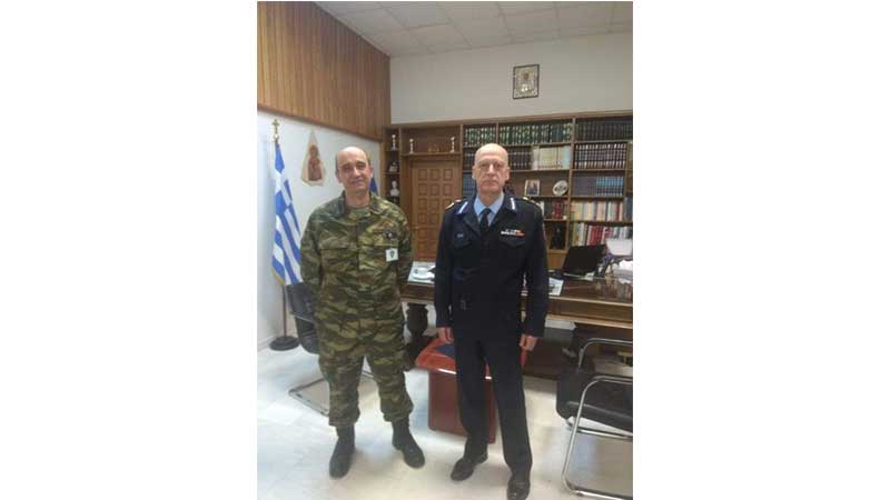 Εθιμοτυπική επίσκεψη του διοικητή της Περιφερειακής Πυροσβεστικής Διοίκησης Δυτικής Μακεδονίας στον Διοικητή της 9ης Μ/Π Ταξιαρχίας