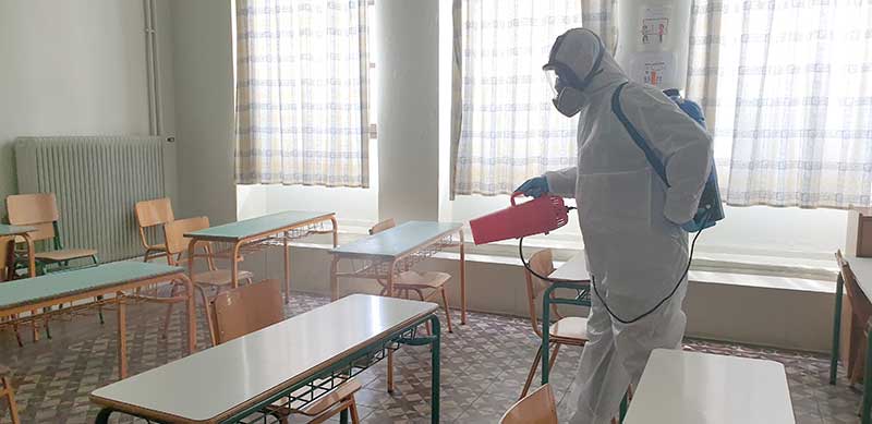 Δήμος Γρεβενών: Σε εξέλιξη η προληπτική απολύμανση των σχολικών μονάδων για την αποφυγή μετάδοσης του Covid-19