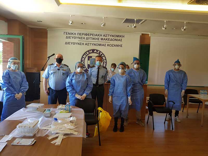 Δειγματοληπτικός έλεγχος των αστυνομικών της Δυτικής Μακεδονίας από τον ΕΟΔΥ