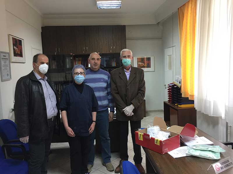 Οι «HJ15 της AHEPA Κοζάνης» παρέδωσαν Μέσα Ατομικής Προστασίας (ΜΑΠ) στο Μαμάτσειο νοσοκομείο Κοζάνης