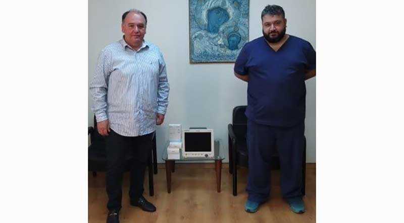 Ευχαριστήριο του Γ.Ν. Πτολεμαΐδας «Μποδοσάκειο» προς την ποδοσφαιρική ομάδα του Εορδαικού για τη δωρεά ενός φορητού παρακλίνιου Monitor