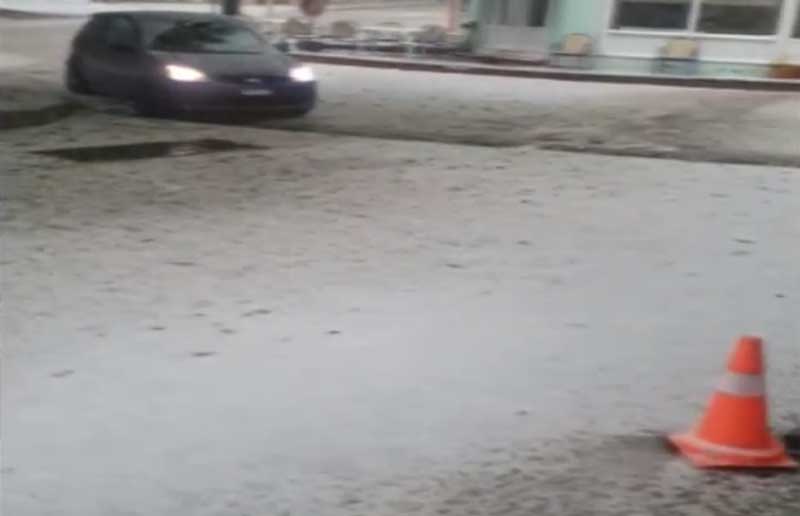 Μια από τις χειρότερες μορφές χαλαζόπτωσης στο Λιβαδερό, έπεσε ξερό χαλάζι και κατέστρεψε όλα τα δημητριακά