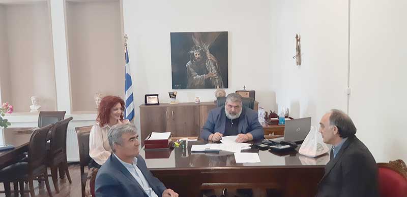 Υπογραφή σύμβασης για το έργο: «Εργασίες αποκατάστασης καθίζησης εδαφόπλακας Μονάδας ΑΣ II στο 9ο Δημοτικό Σχολείο Πτολεμαΐδας»