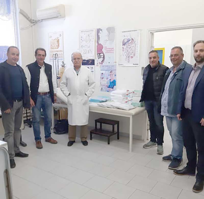 Δωρεά ιατρικού υλικού στα Κέντρα Υγείας Σιάτιστας και Τσοτυλίου