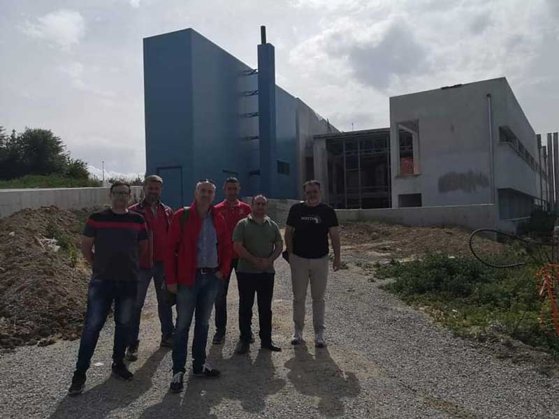 Αυτοψία στο έργο της αναβάθμισης του κτιρίου του Εθνικού Κέντρου Έρευνας και Τεχνολογικής Ανάπτυξης (ΕΚΕΤΑ) στην Πτολεμαΐδα