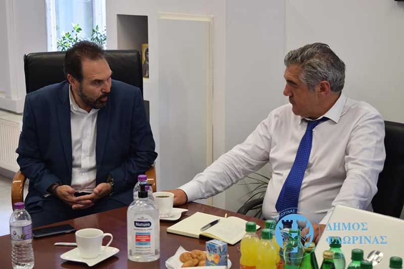 Συνάντηση του Δημάρχου Φλώρινας κ. Βασίλη Γιαννάκη με τον Συντονιστή για τη Δίκαιη Μετάβαση κ. Κωνσταντίνο Μουσουρούλη