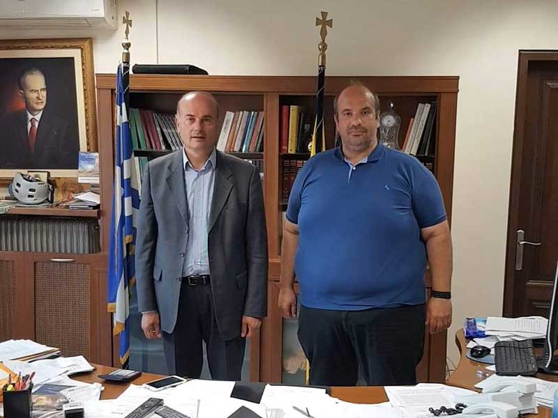 Ο Εκτελεστικός Γραμματέας της ΠΔΜ Γ. Γρηγοριάδης για πρώτη φορά με το νέο θεσμικό του ρόλο στο γραφείο του Αντιπεριφερειάρχη ΠΕ Γρεβενών Γ. Γιάτσιου