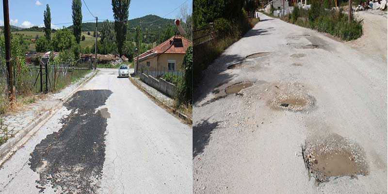 Έκλεισαν οι λακκούβες στην εσωτερική οδοποιία του Μικροβάλτου – Πολλαπλάσιο το πρόβλημα με τις λακκούβες στο Τρανόβαλτο…
