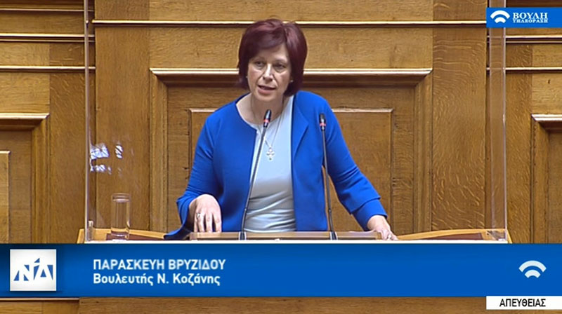 Ομιλία της Π. Βρυζίδου στη Βουλή για το σ/ν αναβάθμισης & εκσυγχρονισμού του αγροτικού τομέα