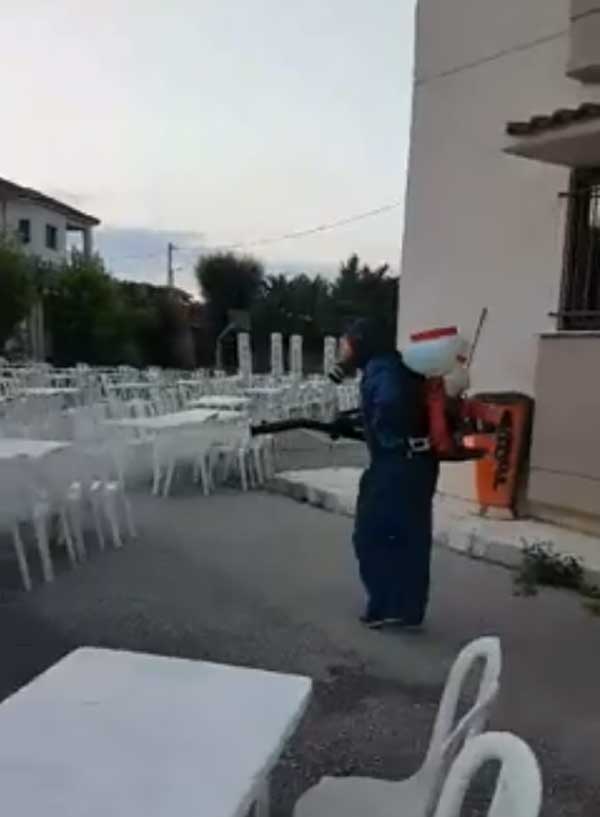 Απολύμανση του σχολείου της Λευκοπηγής μετά το γλέντι