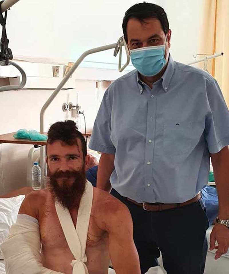 Χειρουργήθηκε επιτυχώς ο ασθενής μετά το επεισόδιο με την αρκούδα