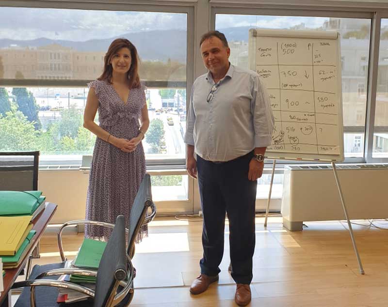 Συνάντηση του Προέδρου του Επιμελητηρίου Κοζάνης Νίκου Σαρρή με την Ειδική Γραμματέα κ. Ν. Δανδόλου