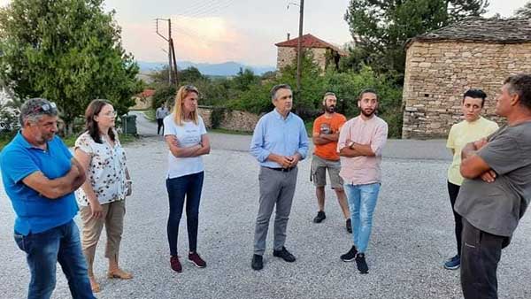 Επίσκεψη του Γιώργου Κασαπίδη στον οικισμό Πτελέας και Κρανοχωρίου Καστοριάς