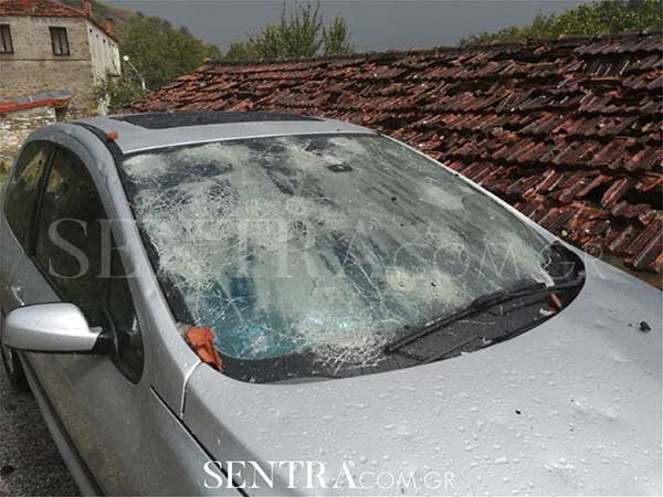 Σφοδρή χαλαζόπτωση στην Καστοριά-Ζημιές σε αυτοκίνητα, καλλιέργειες και θερμοσίφωνες