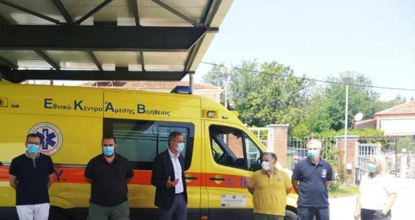 Επίσκεψη του Βουλευτή ΠΕ Κοζάνης Στάθη Κωνσταντινίδη στο παράρτημα ΕΚΑΒ Κοζάνης