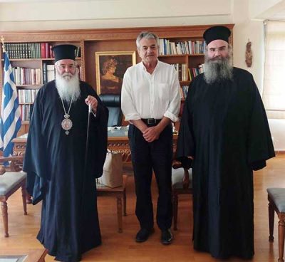 Επίσκεψη του Σεβασμιωτάτου Μητροπολίτη Σερβίων και Κοζάνης κ.κ.Παύλου στον Αντιπεριφερειάρχη Π.Ε. Κοζάνης