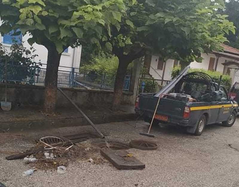 Τσοτύλι: Προβλήματα από τη νεροποντή. Παρέμβαση της ΔΕΥΑΒ