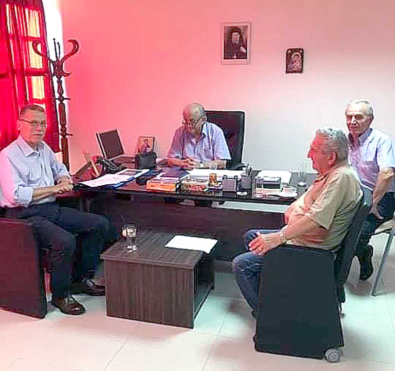 Εξαιρετική ήταν η συνάντηση του Δημάρχου Λάζαρου Μαλούτα με την Εύξεινο Λέσχη στα γραφεία του σωματείου