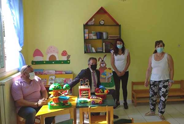 Στον αγιασμό του Ειδικού Δημοτικού Σχολείου στον Τετράλοφο παρέστη ο βουλευτής ΠΕ Κοζάνης Στάθης Κωνσταντινίδης