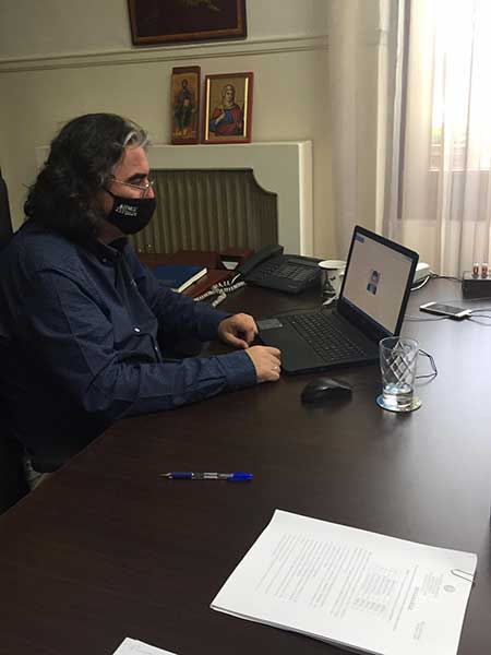 Τηλεδιάσκεψη του Δημάρχου Σερβίων με τον Γ. Στάση και τον Ι. Κοπανάκη για τη συμβολή της ΔΕΗ στην περιοχή