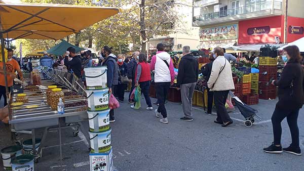Με αυξημένα μέτρα προστασίας διεξάγεται η λαϊκή αγορά της Κοζάνης