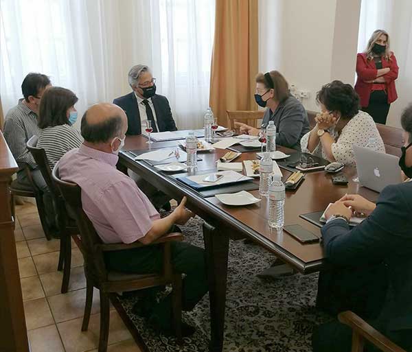 Επίσκεψη της Υπουργού Πολιτισμού και Αθλητισμού κ.Μενδώνη στον Δήμαρχο Βοϊου