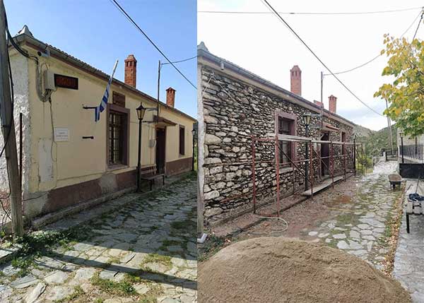 Εργασίες ανακατασκευής στο Παλαιό Δημοτικό Σχολείο Ναμάτων