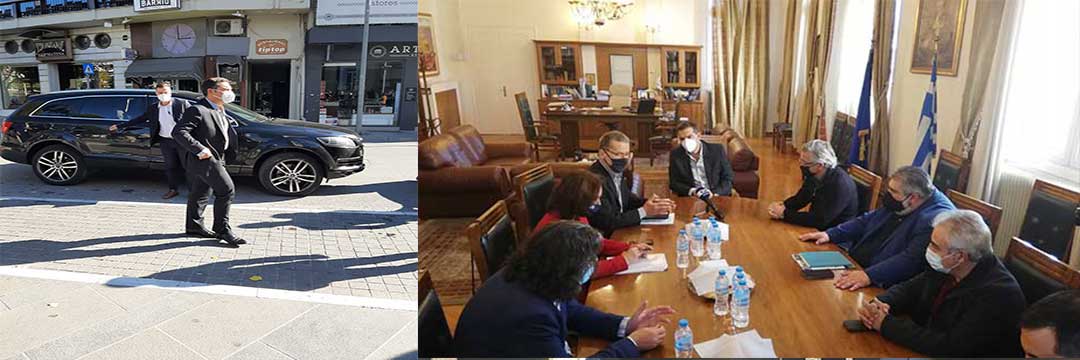 Ο Αλέξης Τσίπρας έφτασε στην Κοζάνη-Ξεκίνησε η σύσκεψη με τους πέντε δημάρχους της Π.Ε.