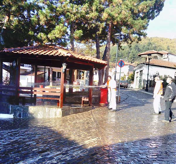 Απολυμάνσεις σε κοινόχρηστους χώρους των Κοινοτήτων και πλύσεις κάδων από το Δήμο Εορδαίας