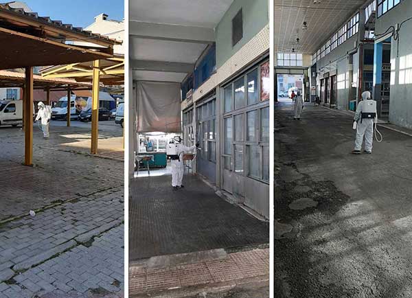 Απολύμανση εσωτερικών και εξωτερικών χώρων λαϊκής αγοράς Φλώρινας και κοινόχρηστων χώρων της πόλης της Φλώρινας