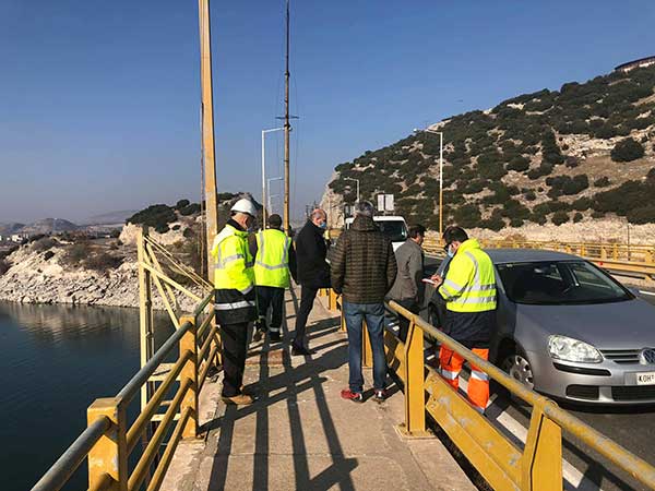Οπτική επιθεώρηση της Υψηλής Γέφυρας Σερβίων από ειδικό καλαθοφόρο σε συνεργασία με την Εγνατία Οδό και το Α.Π.Θ.