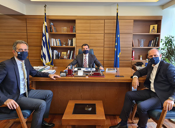 Επίσκεψη του Βουλευτή Π.Ε Κοζάνης Στάθη Κωνσταντινίδη στον Υφυπουργό Αγροτικής Ανάπτυξης και Τροφίμων Κώστα Σκρέκα
