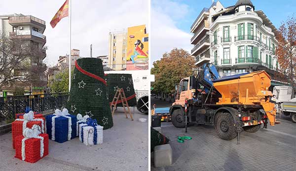 Ξεκίνησε ο χριστουγεννιάτικος στολισμός στην κεντρική πλατεία της Κοζάνης