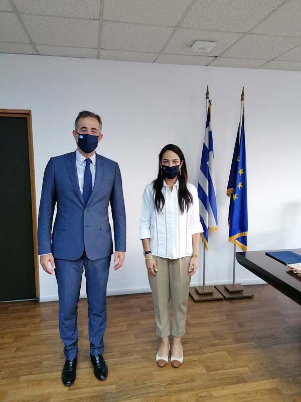 Επίσκεψη συνεργασίας του Βουλευτή Π.Ε. Κοζάνης Στάθη Κωνσταντινίδη στην Υφυπουργό Εργασίας και Κοινωνικών Υποθέσεων Δόμνα Μιχαηλίδου