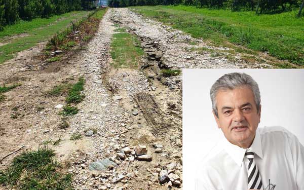 Αποκατάσταση κατεστραμμένων δρόμων από την θεομηνία περιοχής αναδασμού Δήμου Σερβίων