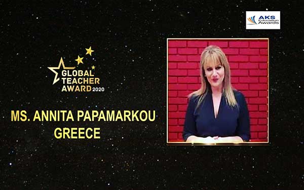 Η Αννίτα Παπαμάρκου από την Κοζάνη μέσα στους καλύτερους δασκάλους του κόσμου