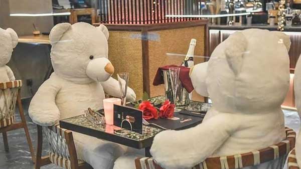 Cafe στο κέντρο της Καρδίτσας στόλισε και έβαλε αρκούδους για πελάτες -Όλοι οι κάτοικοι μιλάνε γι΄ αυτό