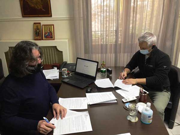 Υπογραφή σύμβασης για τη βελτίωση του εσωτερικού δικτύου ύδρευσης στον οικισμό της Νεράϊδας
