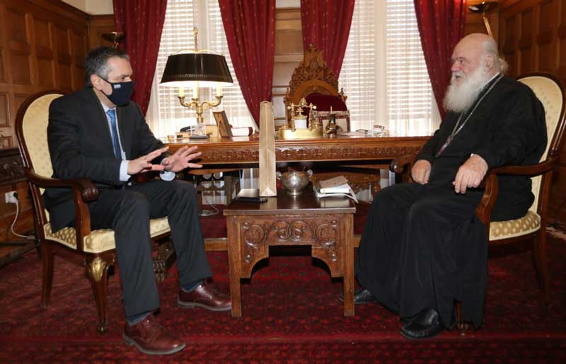 Τον Αρχιεπίσκοπο Ιερώνυμο επισκέφτηκε ο Περιφερειάρχης Δυτικής Μακεδονίας Γιώργιος Κασαπίδης