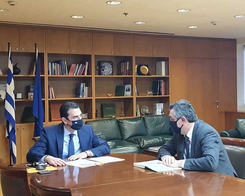 Συνάντηση του Γιώργου Κασαπίδη με τον Υπουργό Ενέργειας Κώστα Σκρέκα για τη δίκαιη μετάβαση με όρους απασχόλησης