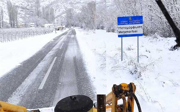 Aντανακλαστικά πλήρους ετοιμότητας κατά τη διάρκεια της κακοκαιρίας από το Δήμο Καστοριάς