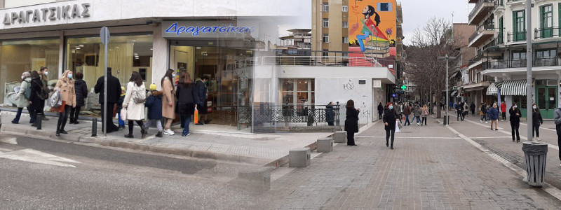 Μεγάλη η κίνηση στην αγορά της Κοζάνης-Ουρές στα καταστήματα