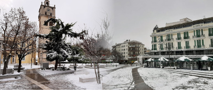Η πλατεία της Κοζάνης τώρα