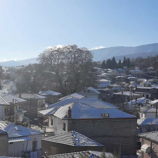 Η Λευκοπηγή σήμερα πήρε μια γεύση χειμώνα