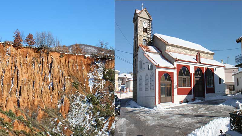 Χιονισμένο Μικρόβαλτο (το χωριό, ο Αηλιάς, το Ζιδάνι, τα Μπουχάρια-φωτογραφίες)