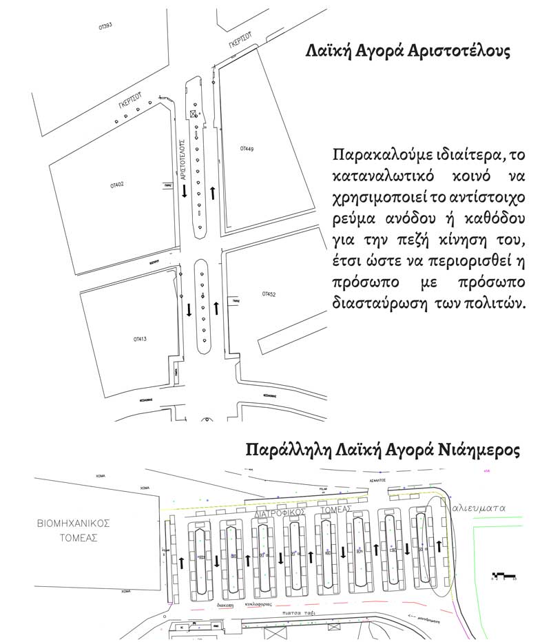 Το φυλλάδιο του Δήμου Κοζάνης για τη λειτουργία παράλληλων αγορών σε Αριστοτέλους και Νιάημερο -Οδηγίες προς τους πολίτες