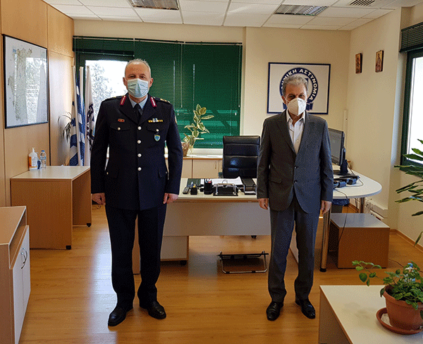 Εθιμοτυπική επίσκεψη του Γιώργου Αμανατίδη στο Γενικό Περιφερειακό Αστυνομικό Διευθυντή Δυτικής Μακεδονίας, Ταξίαρχο κ. Θωμά Νέστορα πραγματοποιήθηκε  την Παρασκευής 26/02